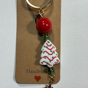 Festive Christmas Tree Keychain/Purse Charm